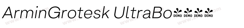 ArminGrotesk UltraBo字体转换
